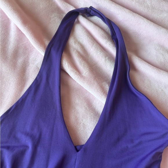 Fashion Nova Purple Halter Bodycon Mini Dress - Picture 6 of 6